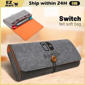 Felt Shockproof Multifunction Storage Bag for Nintendo Switch Gameing Console Portable Protective Cover Case for Switch Lite