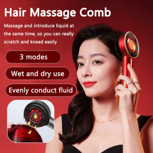 Ánh Sáng Màu Đỏ Lược mát xa da đầu Tóc điện Tăng Trưởng Bàn chải mát-xa Cầm Tay Da Đầu Applicator Chống-Rụng Tóc Nuôi Dưỡng Tóc Gốc dụng cụ mát-xa đầu