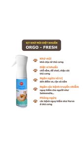 Xịt khử mùi chó mèo Orgo-Fresh 300ml