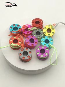 KEEP DIVING | 1 Chiếc Lặn Biển Mini Cuộn Dây Ngón Tay Cuộn Mặt Dây Hợp Kim Nhôm Dây Nylon Chất Lượng Cao Lưu Niệm Dành Cho Những Người Đam Mê Lặn