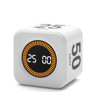 Rotary Timer Smart Silent Visual Kitchen Timer Tomato Digital Timer for Kids and Adults Optional Study Timer Pomodoro Gadget
