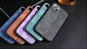 Case For Oppo A60 A11K A12 A5s A7 F9 F9 PRO Luxury Leather Soft Case Motif Kulit Casing Silicone Cover