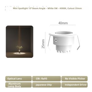 HUOQI | Spot Mini Light Display Showcase Lamp 35mm