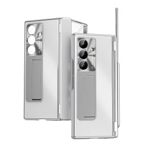 szhaiyu | For Samsung Galaxy Z Fold 8 Ultra Fold 7 6 5 4 3 Electroplated Aluminum alloy case With S Pen Hinge Hardware Protection Cover
