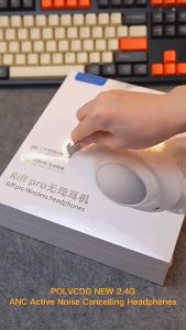 POLVCDG Riff Pro Wireless Headphones Bluetooth Earphones Bluetooth 5.3 Stereo HiFi Music with Rotating Noise-Cancelling Microphone Sports Gaming Headset