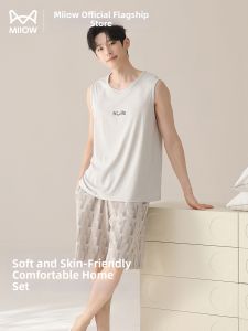 MiiOW | Cool Sleeveless Vest Shorts Home Wear Set