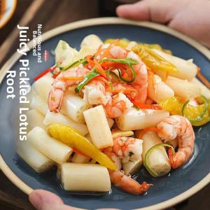 Pickled Lotus Root Snack Dish Ready to Serve