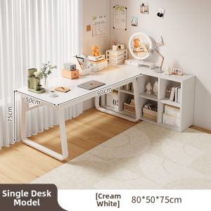 Minimalist White Desk