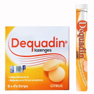 Dequadin Lozenges Melegakan Sakit Tekak / Lozenges Sore Throats Relief 24s (Box/Tube)