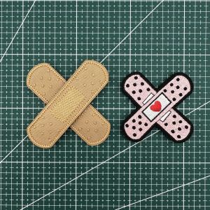 Creative OK Bandage Band-Aid Shape Embroider Velcro Label Stylish Bench Outdoor Tactics Backpack Cute Morale Medal