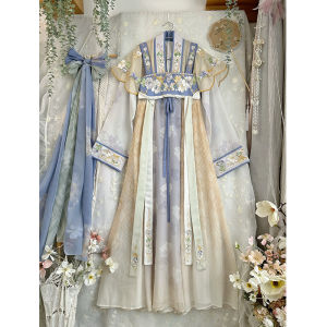 CHANMIAOYI | Original Design Fairylike Tang Dynasty Style Cheongsam Robe Dress