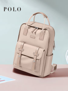 Polo Ladies Large Capacity Backpack Commuter 15.6 Inch Computer Bag College Students Bookbag Double Shoulder Bag School Bag
