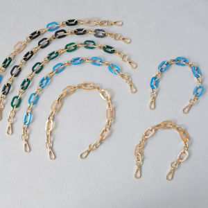 New Fashion Woman Bag Accessory Detachable Candy Marble Chain Boutique Marble Acrylic Luxury Strap Women Elegant Bag Shoulder Handle Chains