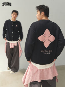 F426 | American Vintage Cross Stitch Sweater