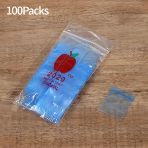 100 Storage Bags 20 20-Inch Multi-Color Plastic Sealed Bags Durable Waterproof and Odor-Proof Storage Ziplock Bags for Spices.