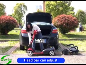 Mobility scooter Detachable battery scooter4 wheels battery scooter senior PWD scooter red