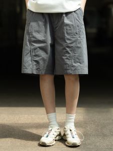 24ss Summer Japanese Retro Cityboy Loose Street Casual Straight Cargo Shorts Mens and Womens Shorts Fashion