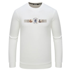 RN20 Mens Long Sleeve T-shirt Versatile Business Casual Fashionable Spring Autumn round Neck Standard Fit Casual T-shirt