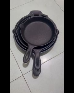 Chảo Nhôm Tròn Chống Dính ĐK (20-22-24-26 cm) Có Tay Cầm Và 2 Miệng Tiện Dụng