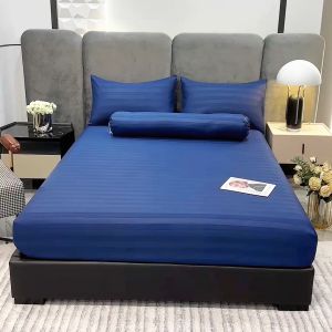 ปลอกหมอน satin สีพื้น ลายริ้ว ขนาด 19x29 นิ้ว (48X74 ซม.) 1 ชิ้น