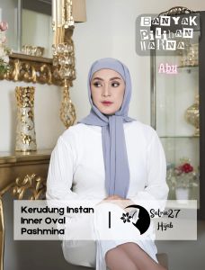 Hijab Jilbab Kerudung 2in1 Instan Pashmina Oval Babydoll Inner Bahan Jersey