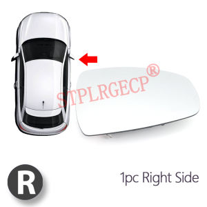 Driver Left Side Heated Wing Mirror Glass Angle Rearview Mirror with Base for Audi A1 Hatchback Sportback 2010-2018