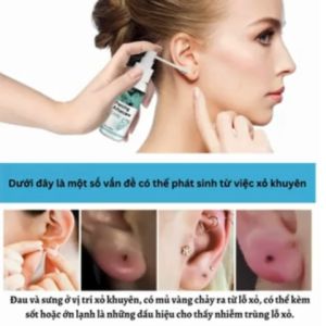 Bình Xịt Vệ Sinh Khuyên Xỏ dung dịch hỗ trợ sau khi xỏ khuyên sát khuẩn chống nhiễm trùng giúp giảm sưng giảm đau lỗ xỏ lành nhanh