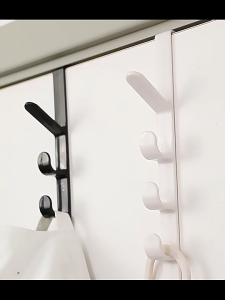 Penyangkut Belakang Pintu Multifunctional Door Hanging Hook Space Saver Punch-Free Long Row Hanger Kitchen Bathroom Cangkuk Gantung Pintu 门后挂钩