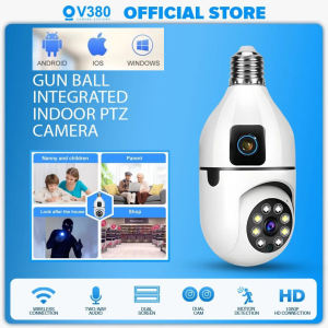 V380 Pro Dual Lens CCTV Camera: Connect Cellphone & Monitor Your Home