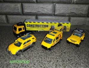 Diecast Set Truk Kontruksi Mainan Miniatur Mobil Anak Excavator Truck 1 set isi 4 pcs Mobil Mobilan Diecast Eskavator Working Truck Alat Konstruksi  Set 4pcs Keren