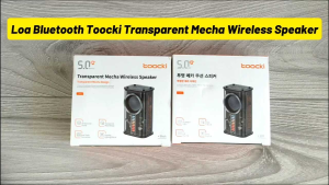 Loa Bluetooth Toocki Transparent Mecha Wireless Speaker - TWS Kết Nối 2 Loa Hiệu Ứng Âm Thanh Vòm 3D
