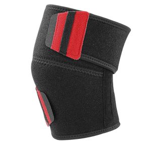 Black Red Warm Knee Pads Outdoor Sports Running Pressure Patella Knee Support Soft Shock Absorption Squat Self Adhesive Fit