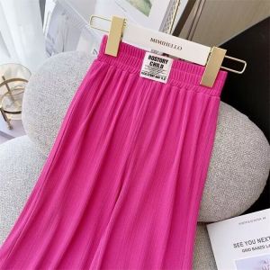 Summer Lightweight Ice Silk Drapey Pants
