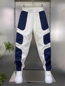 Quần Dài Nam Mùa Hè Mỏng Rộng Rãi Màu Khối Thể Thao Nhanh Khô Quần Dài Nam Phong Cách Thường Ngày Rộng Rãi Thoáng Khí