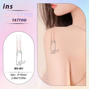 Cat Scratch Waterproof Temporary Tattoo Sticker Realistic Semi-Permanent Fake Tattoo