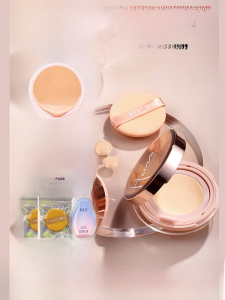 Korean Hyang Ji Long-lasting Brightening Creamy Foundation Powder for Women Students Easy to Apply BB Cream Skin Care Base Liquid