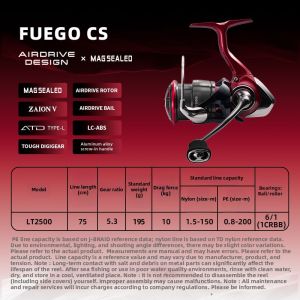 Daiwa | Universal Lightweight Long Cast Salt and Fresh Water Spinning Reel