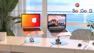 360° Rotating Laptop Stand Ergonomic Adjustable Foldable Notebook Computer Stand