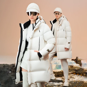 Guvet | Advanced Six-Grid Goose Down Long Style Warm Womens Winter Coat
