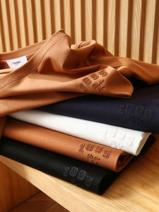 Summer Special High-Yield Silk Luminous Horse Cotton Mens round Neck Casual Short Sleeve T-Shirt Smooth Cool Feeling