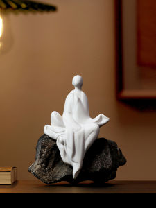 KUANFENG | Zen Simple New Chinese Style Buddhist Monk Figurine Decorative Art Ornament