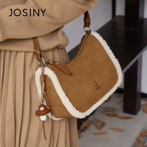 Josiny | Furry Winter Saddle Tote Bag