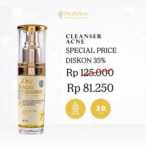 Oxyglow Cleanser Acne (Toner untuk Kulit Berjerawat Pembersih Anti Acne)