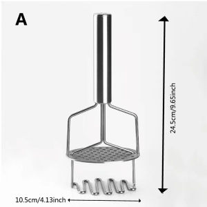 Potato Ricer Masher Ergonomic Manual Food Press for Potatoes Vegetables & Fruits Home Kitchen Gadget