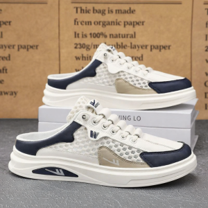Warrior | Men Breathable Large Mesh Slip-On Loafers