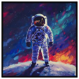 Tranh vẽ phi hành gia vũ trụtranh sơn dầu phong cảnh vũ trụ đẹp tranh treo tường tranh dán tường treo phòng bé trai in canvas. CGI - 572