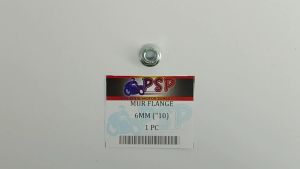 Mur Flange 6mm (Harga Per 1 PCS) - Mor Baut Baud Flange Fleng Pleng Hex Nut Bibir Ring Topi Drat 6