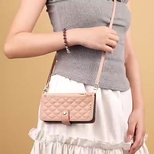 szhaiyu | Crossbody Wallet Cards Holder Leather Phone Case For iPhone 18 17 Pro Max 18 17 Pro 17 Air Lanyard Shockproof Protective Cover