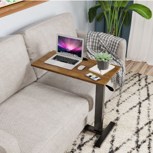WISFOR Mobile Over Bed Laptop Table Height Adjustable Bedside Desk Tilting Desktop for Home Bedroom Sofa Side Table