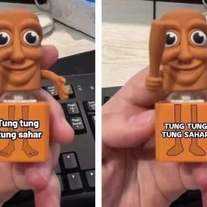 Đồ Chơi Giải Trí Phát Âm Hình Người Thanh Gỗ Nút Giải Trí Ngoài Trời Sáng Tạo Quái Dị Móc Khóa Sáng Tạo Đồ Chơi Giải Trí